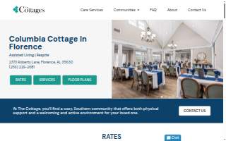 Columbia Cottage Florence website