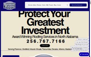 Henderson Roofing, Inc. website