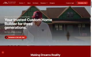 Retherford Custom Homes website