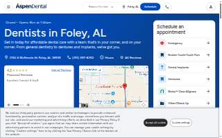 Aspen Dental - Foley website