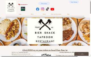 Bier Shack Taproom website