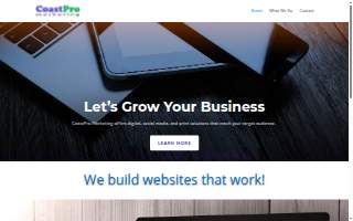 CoastPro Marketing website