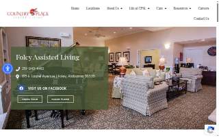 Country Place Senior Living of Foley website