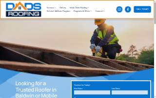 DADS Roofing website
