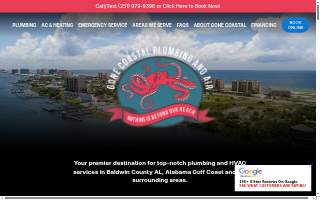 Gone Coastal Plumbing and Air website