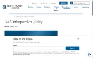 Gulf Orthopaedics | Foley website