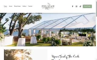 Pelican Event Rentals website