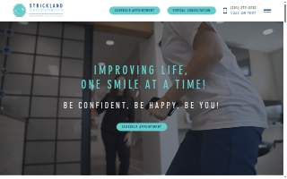 Strickland Orthodontics of Foley website