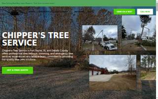 Chipper's Tree Service website