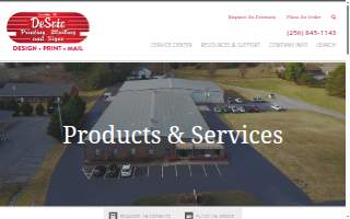 DeSoto Printing, Mailing & Signs website