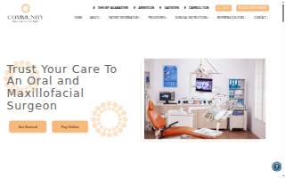 Community Oral Facial Surgery of Gadsden website