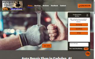 Cowboys Auto Service website
