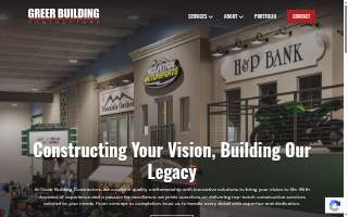 Greer Building Contractors website