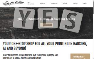 Santos Printing Co website