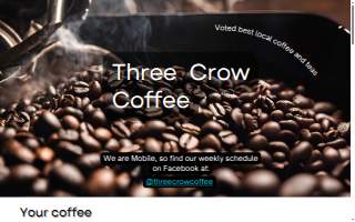 Three Crow Coffee LLC website