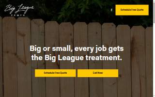 Big League Fence website
