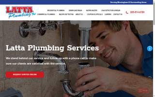Latta Plumbing Service website