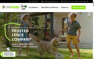 OneGuard Fencing of Gardendale website