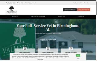 Valleydale Animal Clinic of Gardendale website
