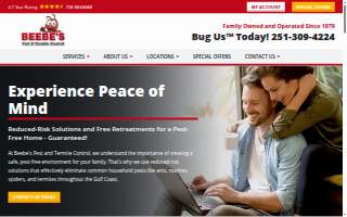 Beebe's Pest & Termite Control Inc website