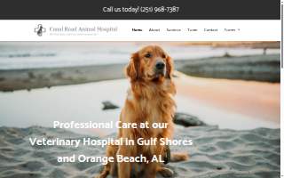 Canal Road Animal Hospital website