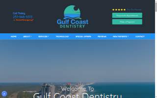 Gulf Coast Dentistry website