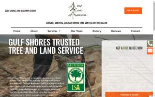 Gulf Land & Tree website