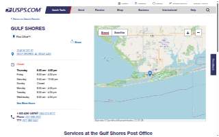 Gulf Shores Post Office website