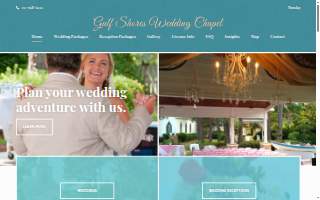 Gulf Shores Wedding Chapel website