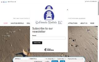 Gulfsands Rentals, LLC website