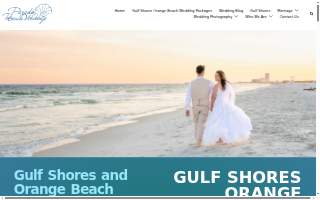 Paradise Beach Weddings website