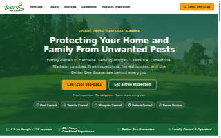 Better Way Pest Control website