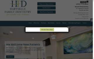 Hartselle Family Dentistry website