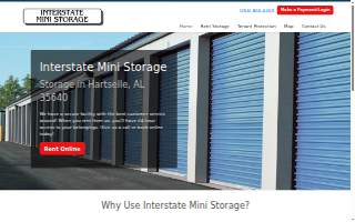 Interstate Mini Storage website
