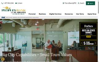 Peoples Bank of Alabama website
