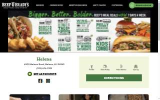 Beef 'O' Brady's of Helena website