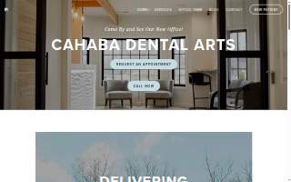 Cahaba Dental Arts website