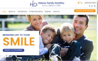 Helena Family Dentistry website
