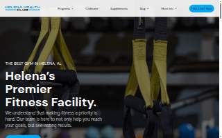 Helena Health Club website