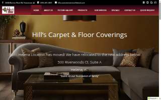 Hill's Carpet & Floor Coverings website