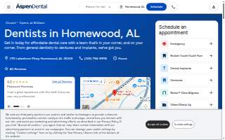 Aspen Dental - Homewood website