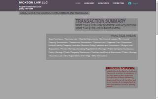 Nickson Law LLC website