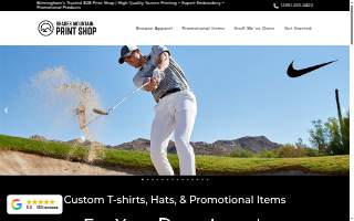 Shades Mountain Print Shop of Homewood website