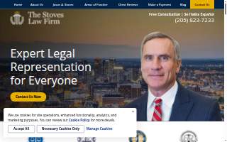 The Stoves Law Firm, P.C. of Homewood website