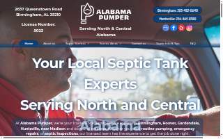 Alabama Pumper LLC of Hoover website
