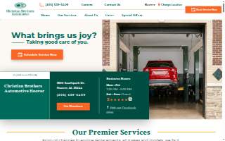 Christian Brothers Automotive Hoover website