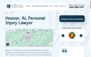 Collins Law, LLC of Hoover website
