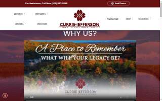 Currie-Jefferson Funeral Home & Jefferson Memorial Gardens website