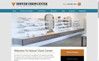 Hoover Vision Center website