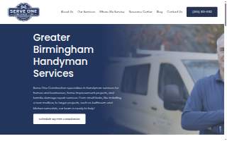 Serve One Construction website